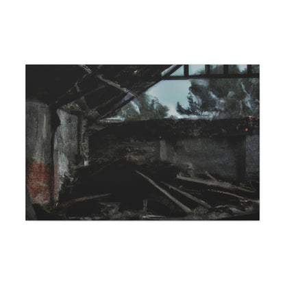 "Forgotten Memories: An Artistic Trek Through Abandoned Lands" - Canvas