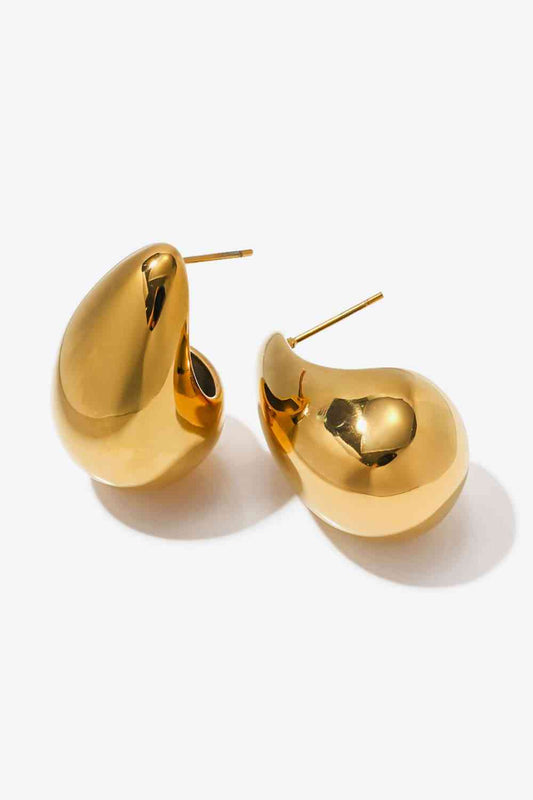 Ohrringe aus 18 Karat vergoldetem Kupfer