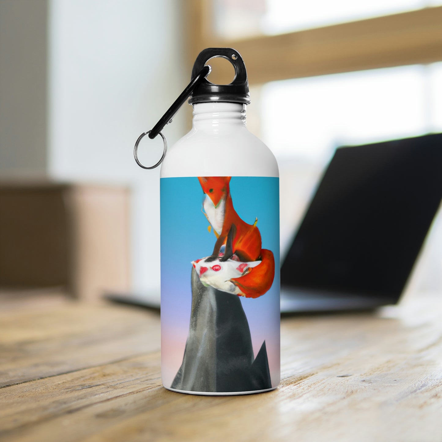 The Fox That Peaketh on the Mountain - The Alien Stainless Steel Water Bottle