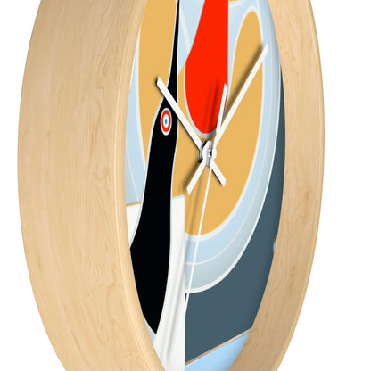 "A Salty Sea Tale: An Unexpected Encounter with an Unusual Creature" - The Alien Wall Clock