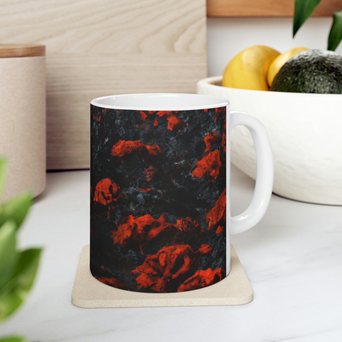 "Inferno of Blossoms" - Der Alien-Keramikbecher 11 oz