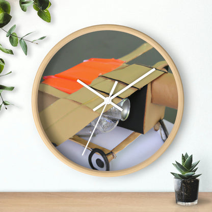 "Building a Better Flyer: Crafting a Recycled Flying Machine" - Die Alien-Wanduhr