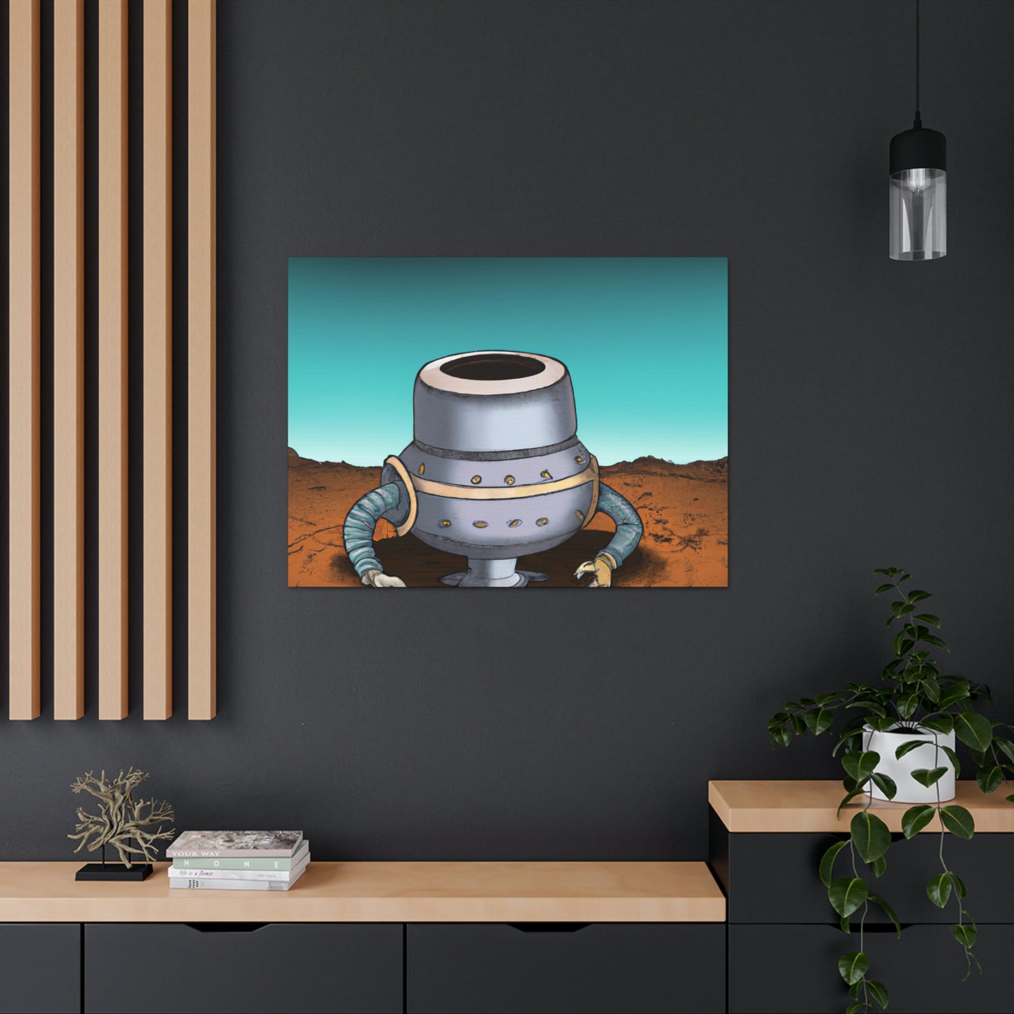 "The Awakening of a Headless Robot" - The Alien Canva