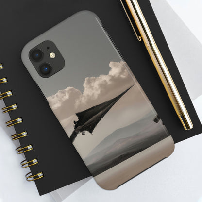 "A Warrior's Last Stand: The Battle Against the Metal Dragon" - Die Alien Tough Phone Cases