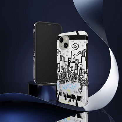 "Ghostly Haze: The Forgotten City". - The Alien Tough Phone Cases