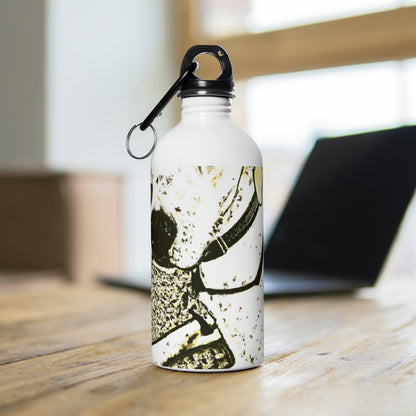 "Fur-tastic Fables: Vintage Comic Book Pet Portraits" - The Alien Stainless Steel Water Bottle