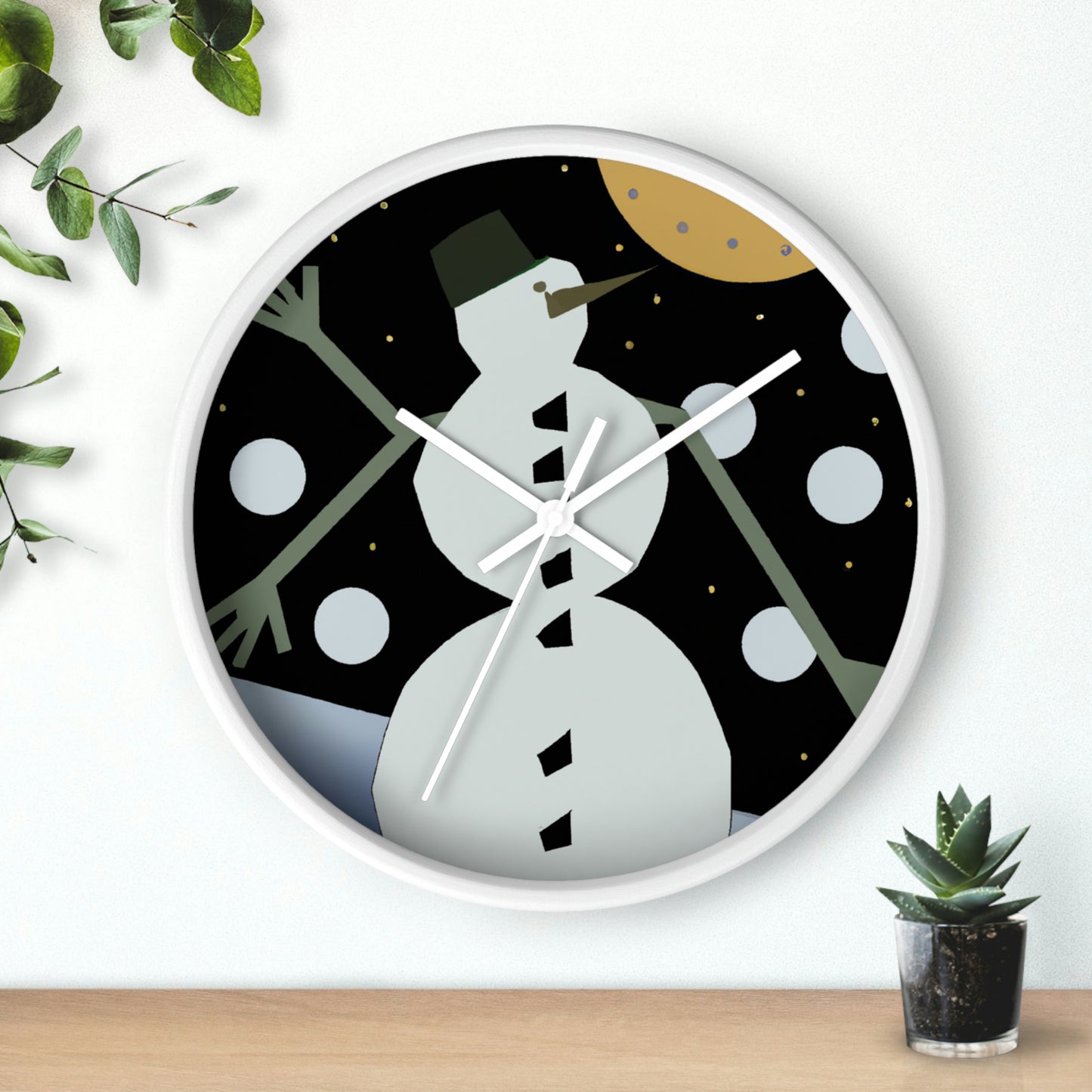 "A Winter Night's Wish" - The Alien Wall Clock