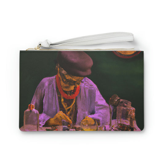 "A Master of Mending: An Elderly Clockmaker Restoring an Antique Timepiece" - The Alien Clutch Bag