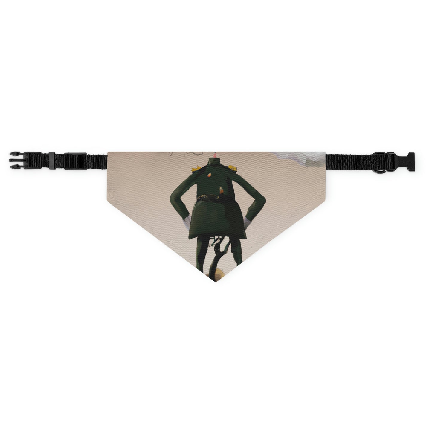 "Courage Against Despair: A Soldier's Triumph" - The Alien Pet Bandana Collar