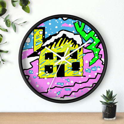 "Desolate Winter Dwelling" - The Alien Wall Clock