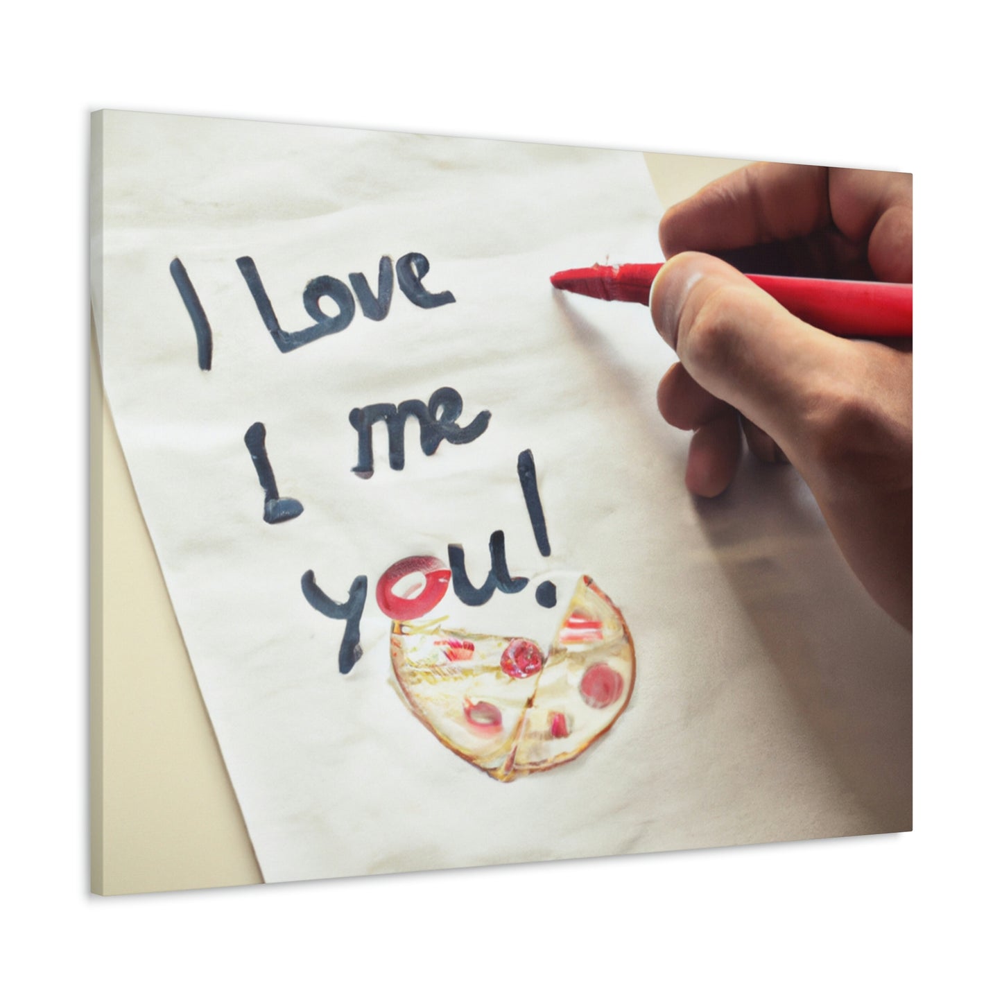 "A Pizza-Loving Love Letter" - The Alien Canva