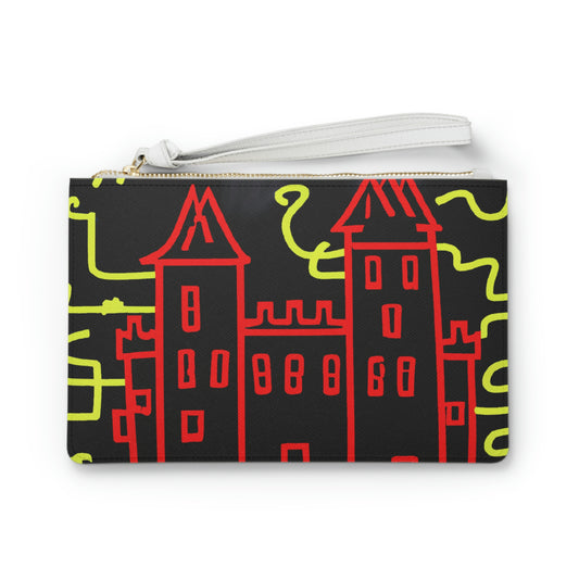 "Una sombra embrujada: Los oscuros secretos del viejo castillo en una noche sombría" - The Alien Clutch Bag