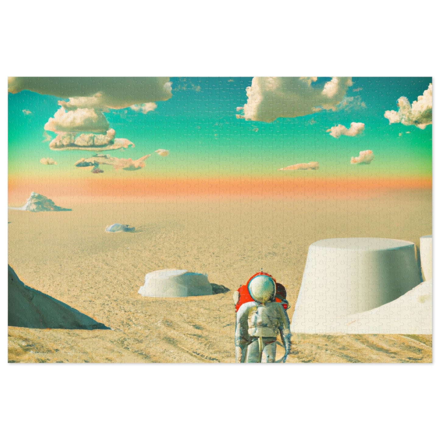 "A Strayed Astronaut: Alone on a Forlorn Planet" - The Alien Jigsaw Puzzle