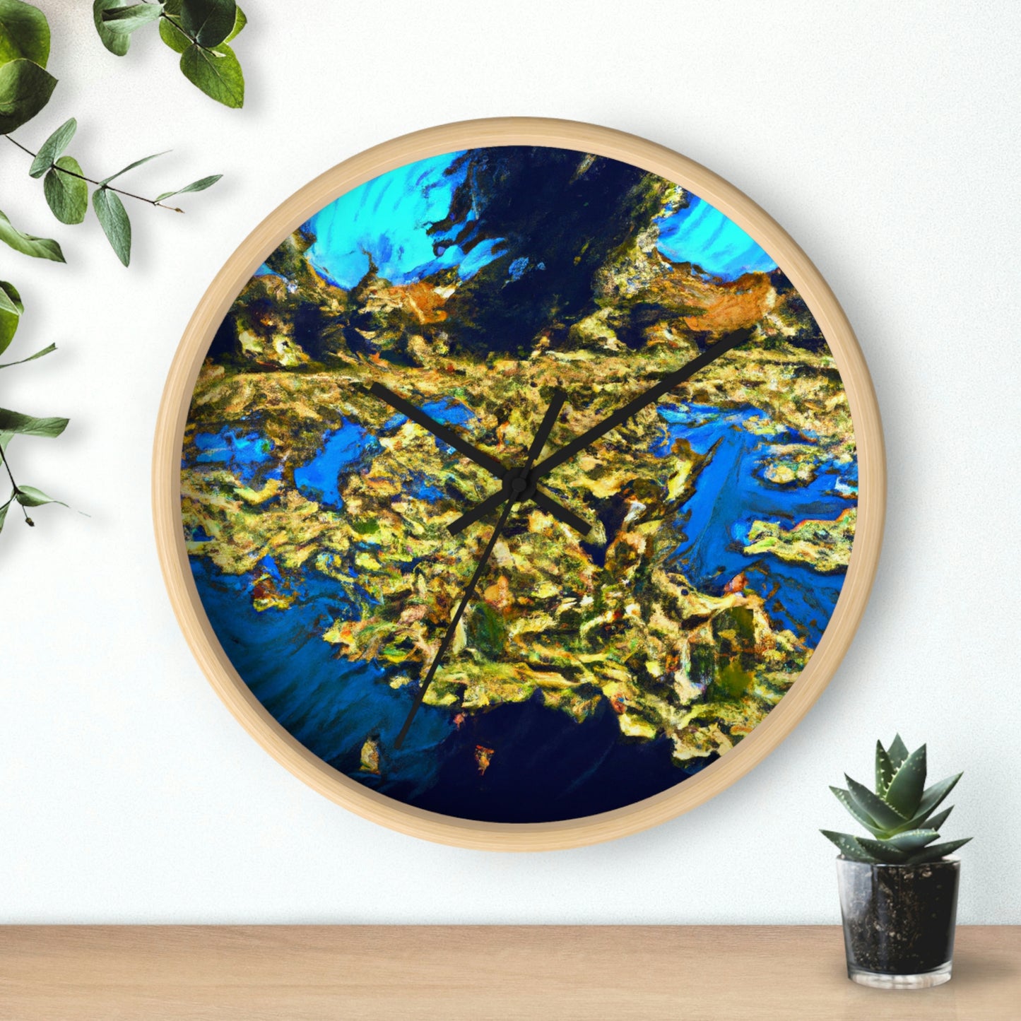 "Invasion of the Pond Monsters" - The Alien Wall Clock