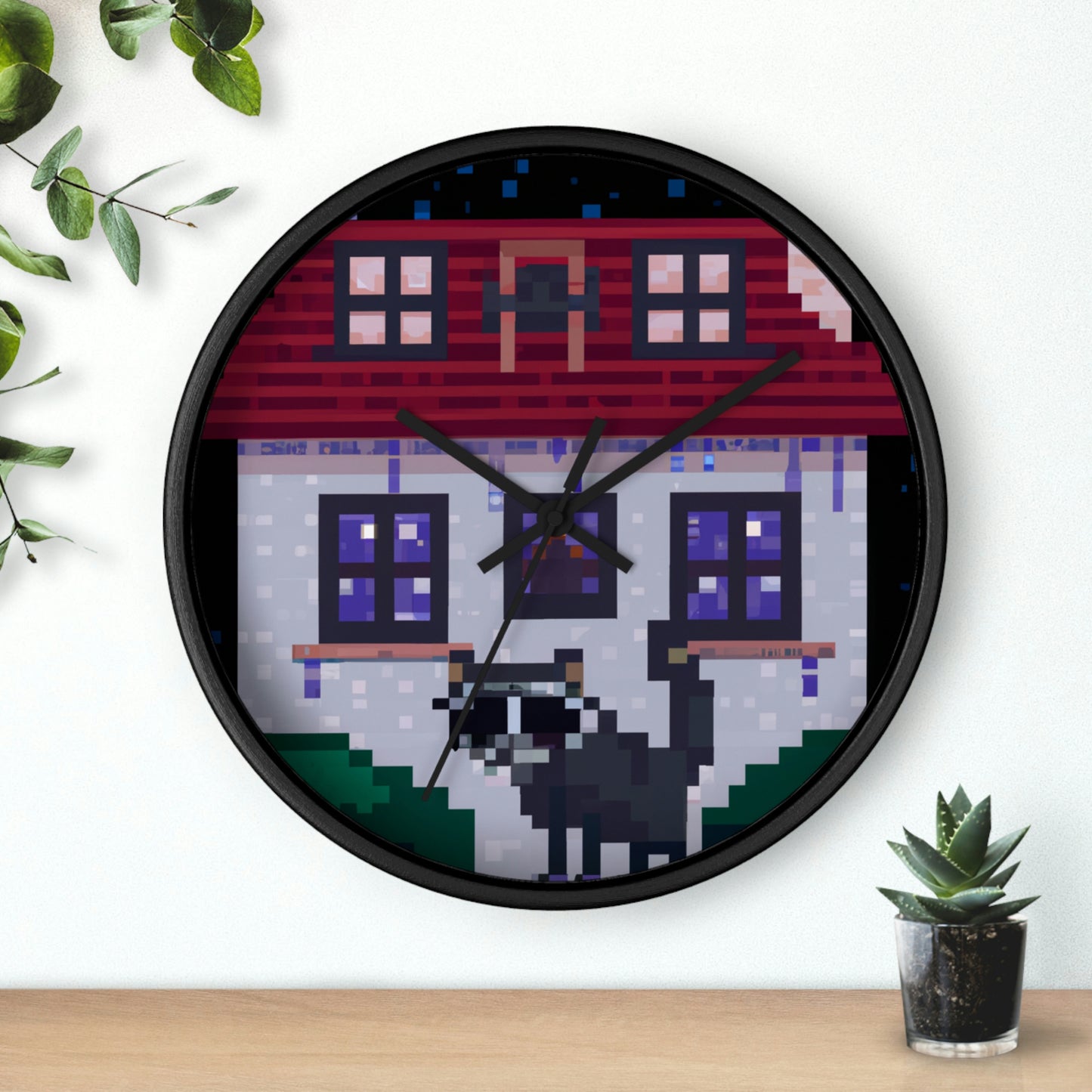 "Caper in the Mansion: A Raccoon's Adventure" - The Alien Wall Clock