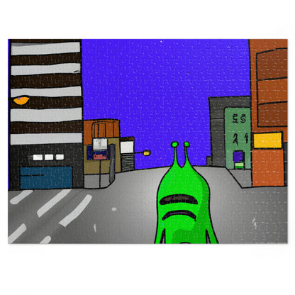 "Alien Misadventure in the City" - The Alien Jigsaw Puzzle