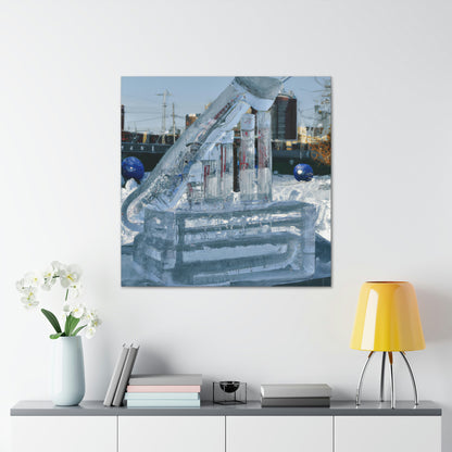 "Frozen Melodies: Crafting Music with Ice" - The Alien Canva