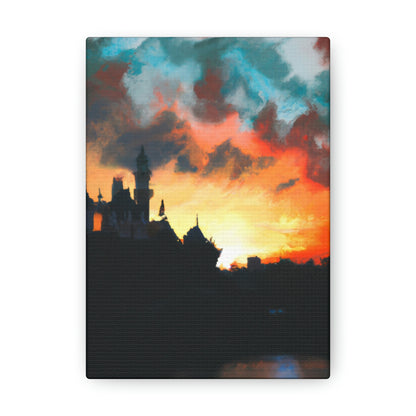 "Serene Sunset at Disneyland" - The Alien Canva