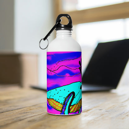 "Glow of the Neon Sea" - The Alien Stainless Steel Water Bottle