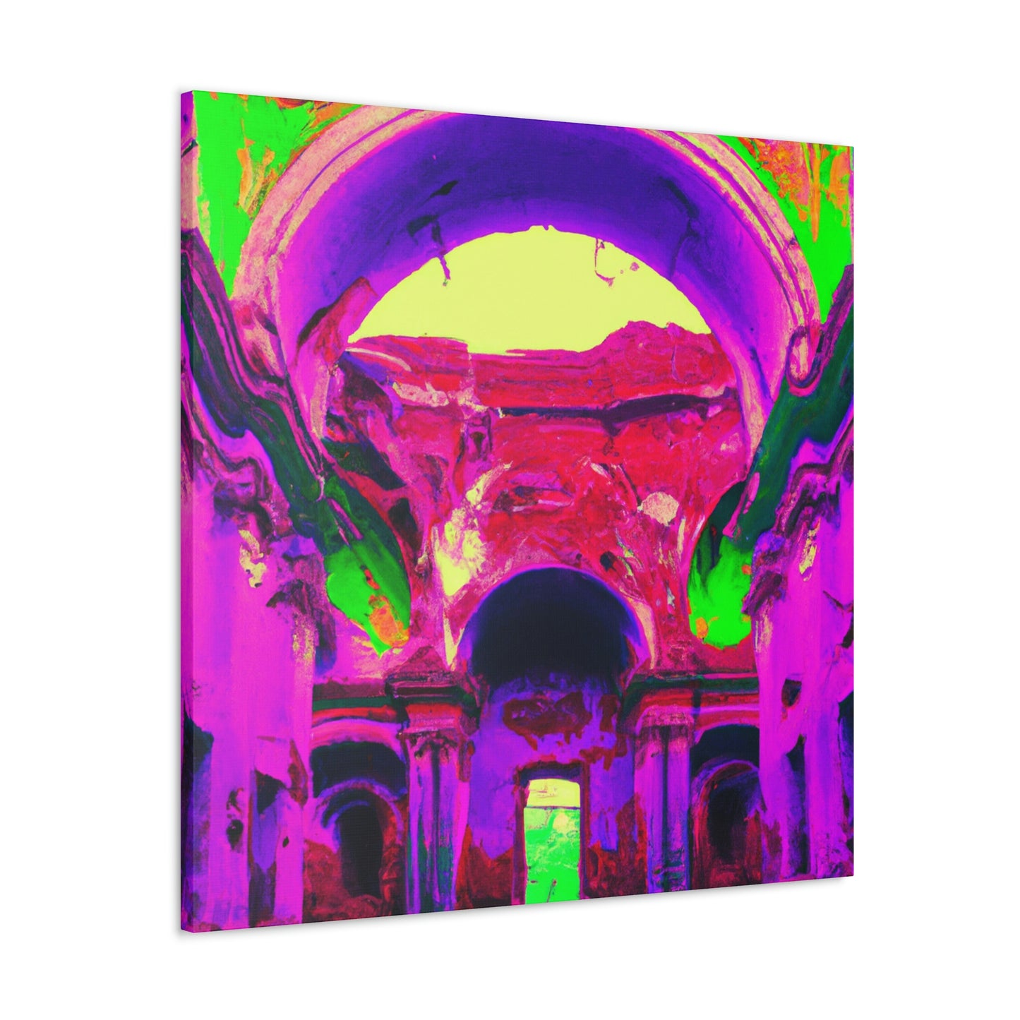 Mystical Madness: Crazy Colors in the Forgotten Cathedral - The Alien Canva