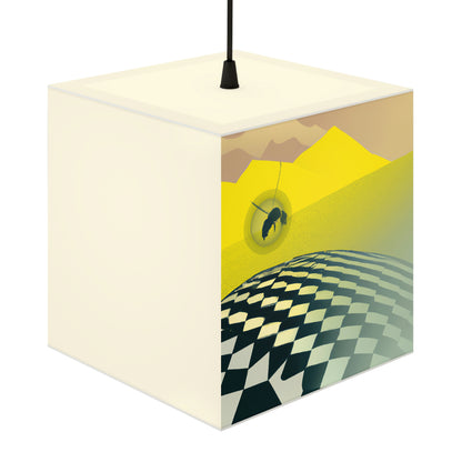 „Lost and Found in the Desert: A Bee's Journey“ – Die Alien Light Cube Lampe