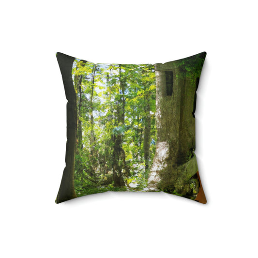 "Opas verzaubertes Versteck" - das Alien Square Pillow