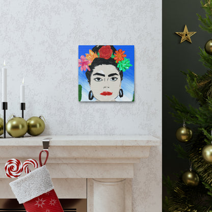 „Feurige Frida: Eine mexikanische Ikone mit farbenfroher Kultur malen“ – The Alien Canva