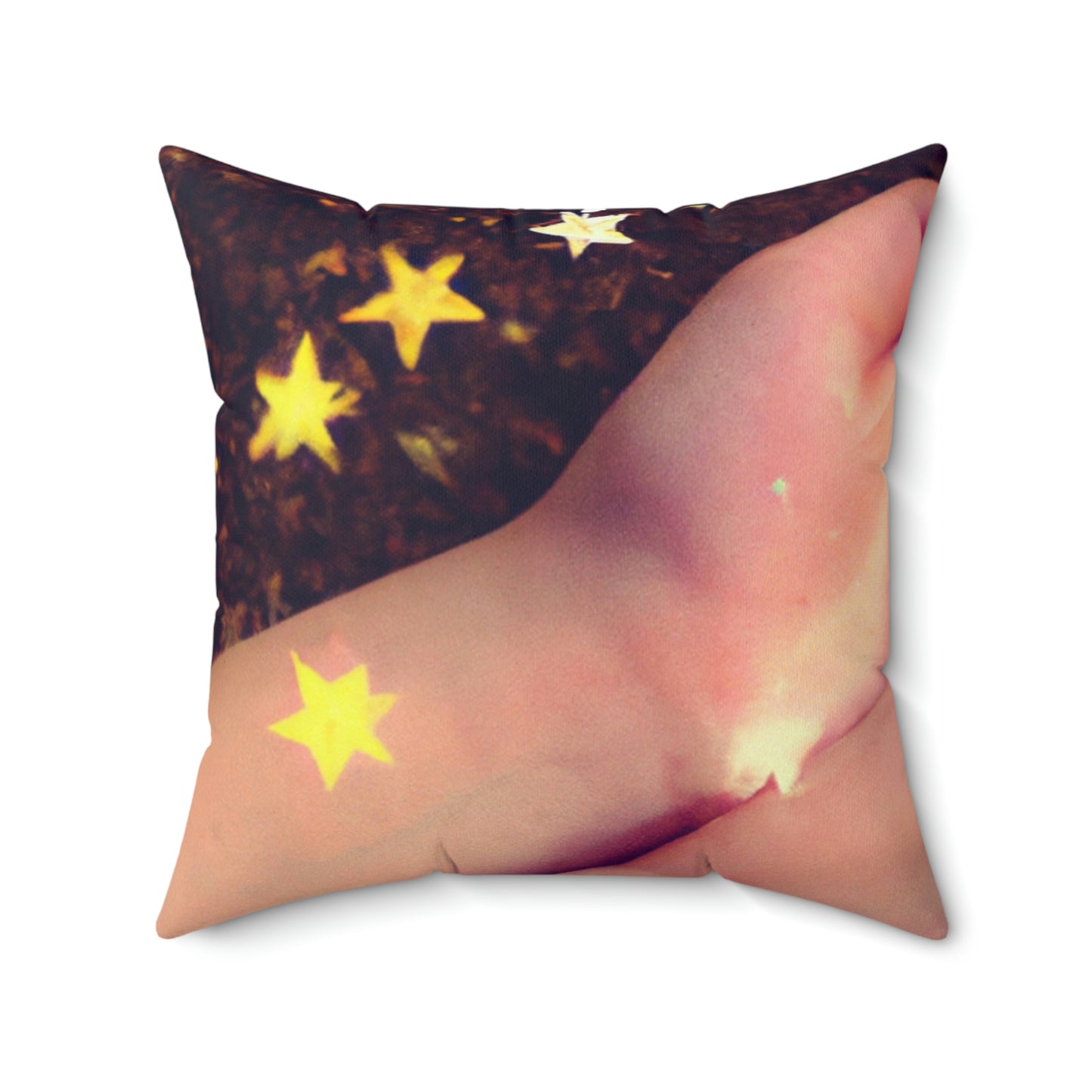 "A Starry Wish in My Pocket" - The Alien Square Pillow