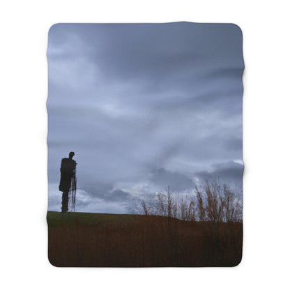 "Lonely Sentinels in the Autumn Sky" - The Alien Sherpa Fleece Blanket