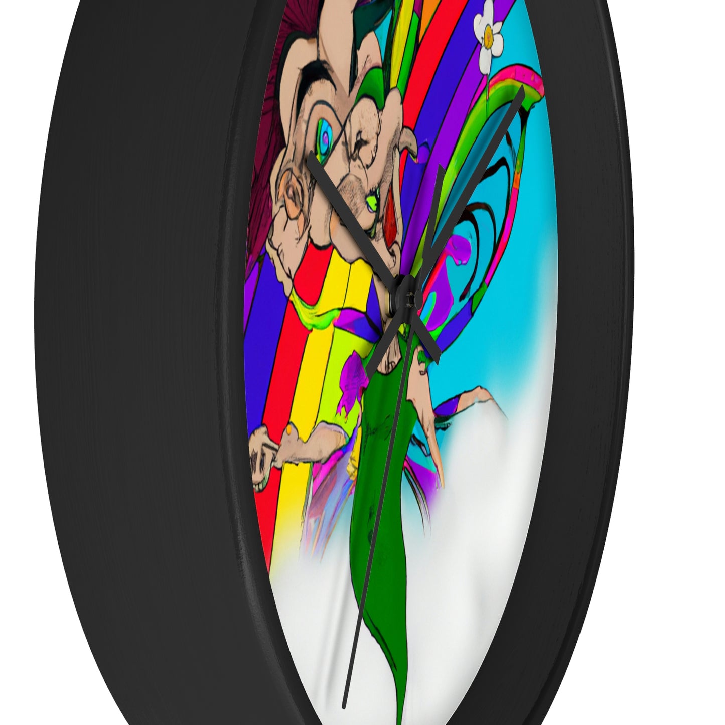 Rainbow Mischief Fairy - The Alien Wall Clock