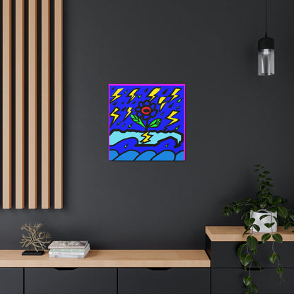 "Una flor audaz en medio de la tormenta" - The Alien Canva