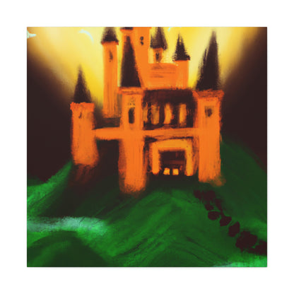 "Mysterious Castle Painting" - The Alien Canva