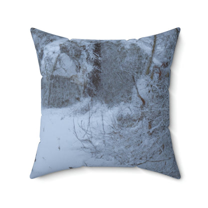 A Child in the Snow. - The Alien Square Pillow