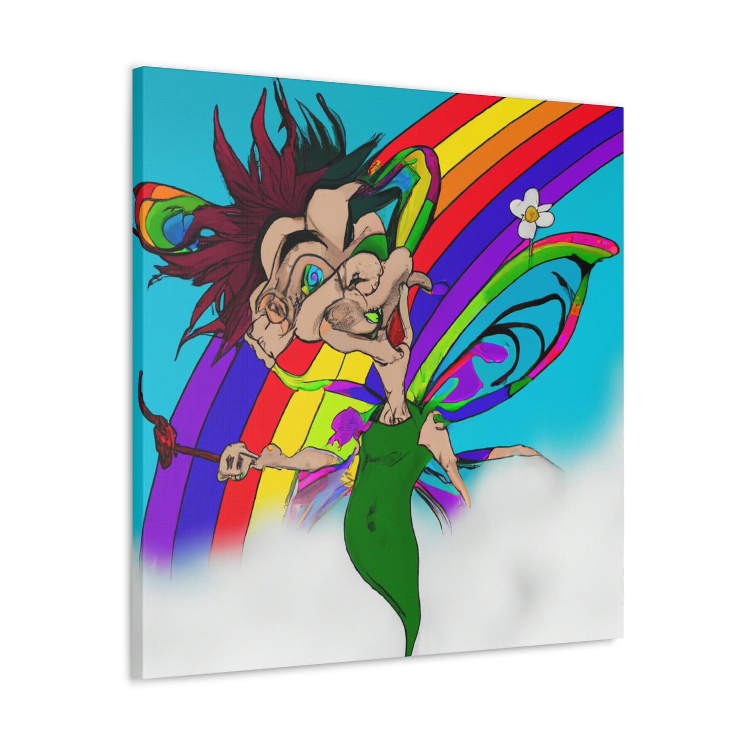 Rainbow Mischief Fairy - Die Alien-Canva