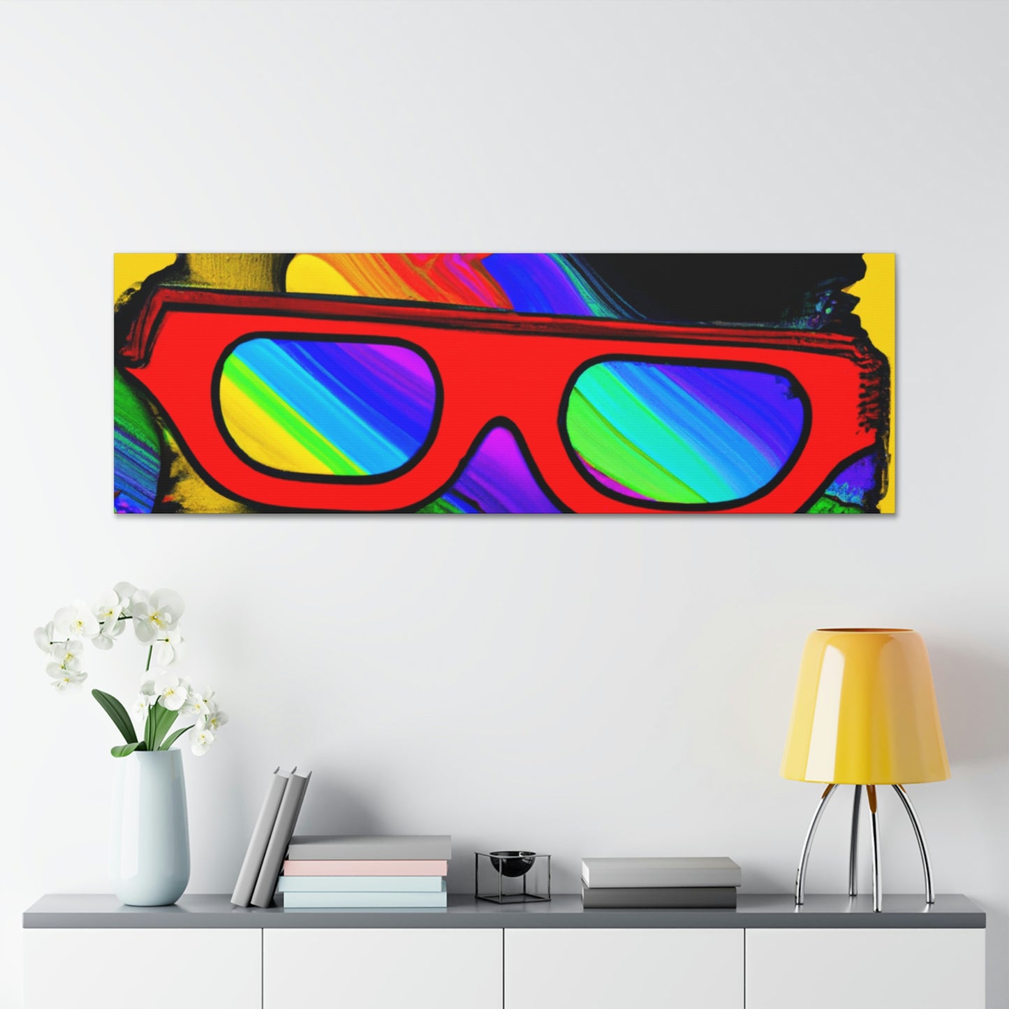 "Coole Katze mit Sonnenbrille" - The Alien Canva