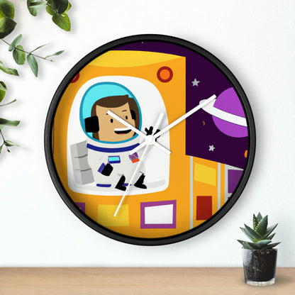 "Un viaje de sonrisas celestiales" - El reloj de pared alienígena