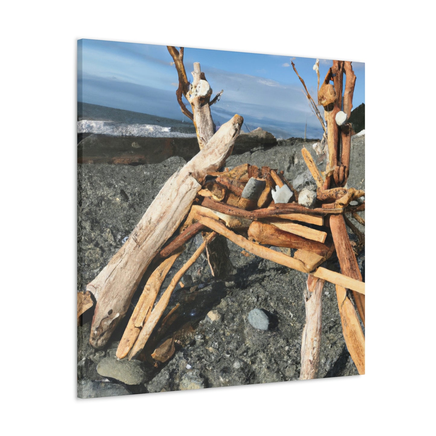 "Driftwood Dreamscape" - Canvas