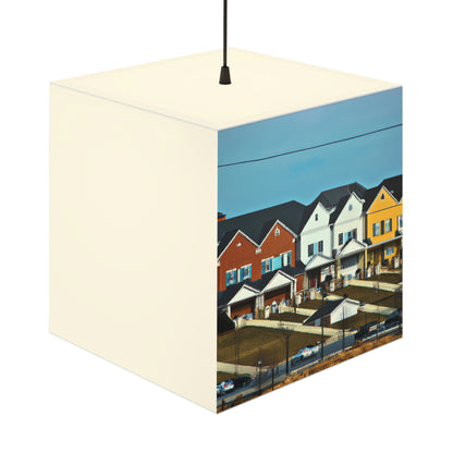 "Suburban Variety: A Palette of Homes" - Die Alien Light Cube Lampe