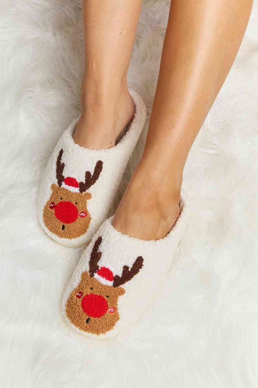 Plüsch-Slipper mit Melody-Rudolph-Print