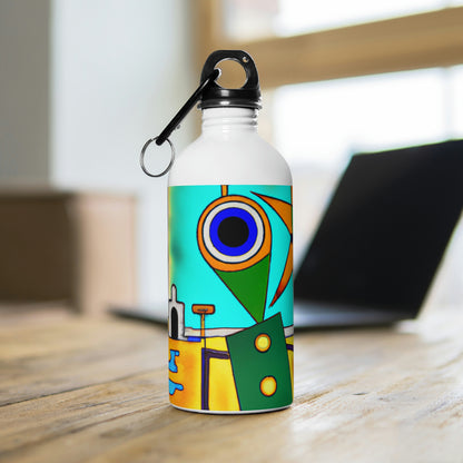 The Forgotten Earth: A Robot's Journey - The Alien Stainless Steel Water Bottle