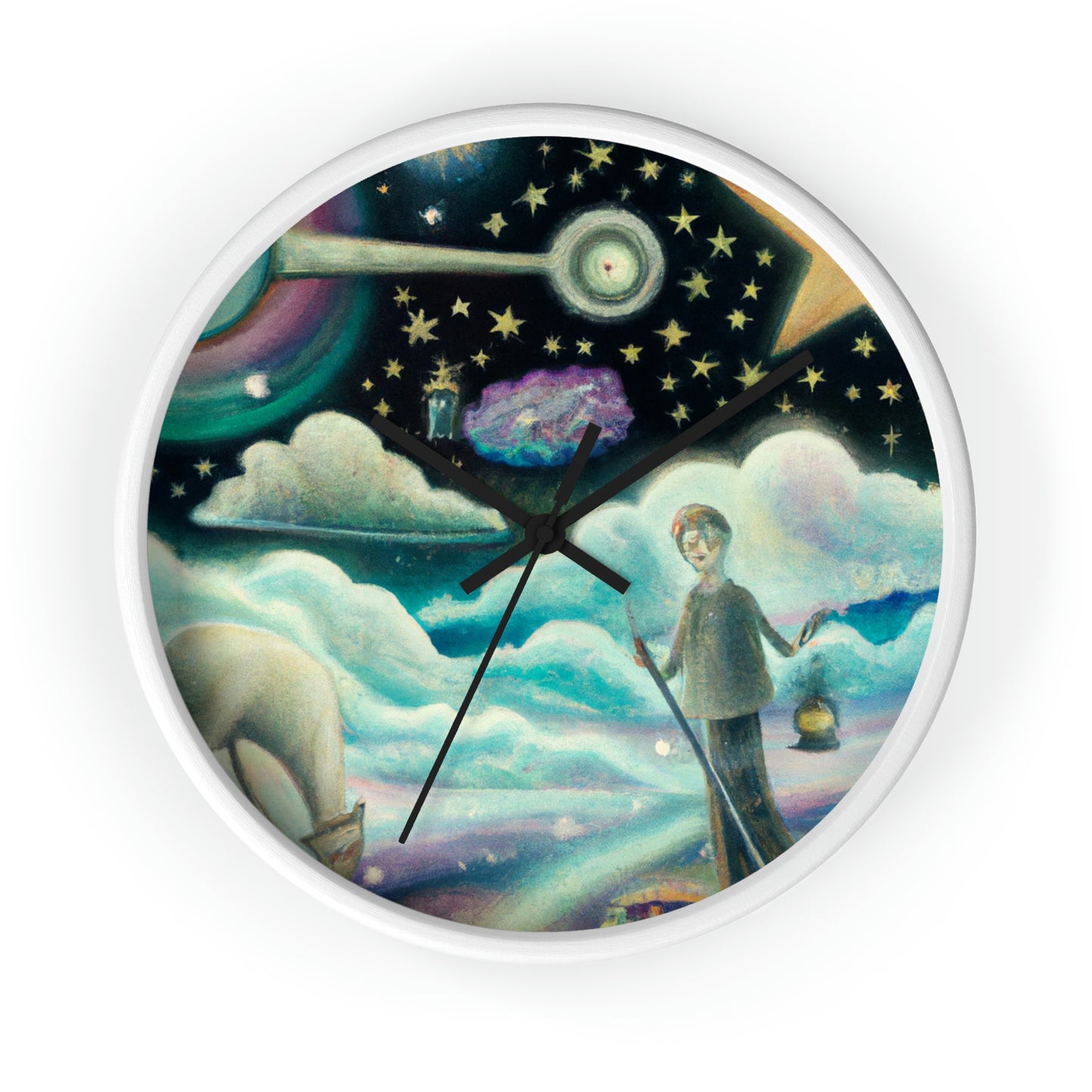 "A Sea of Diamonds in the Night" - The Alien Wall Clock