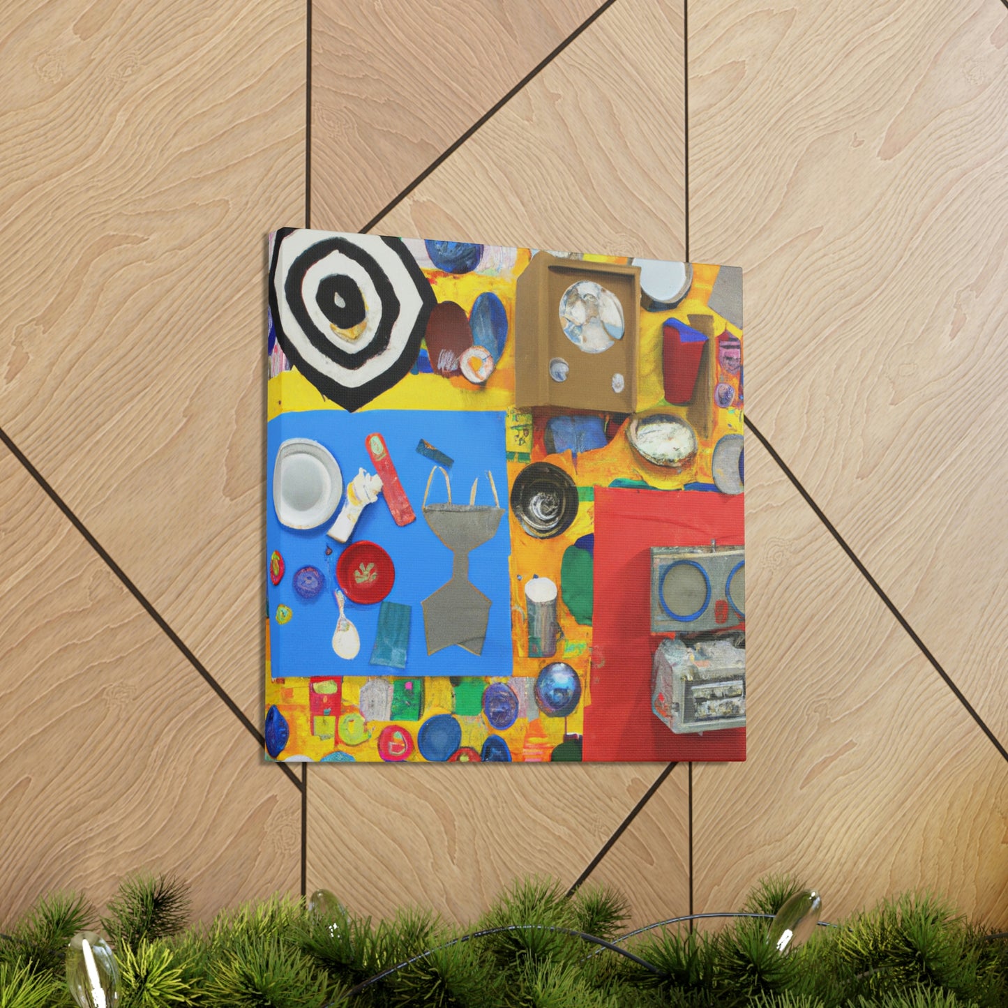 "Upcycling Art: A Thrift Store 3D Mural" - The Alien Canva.