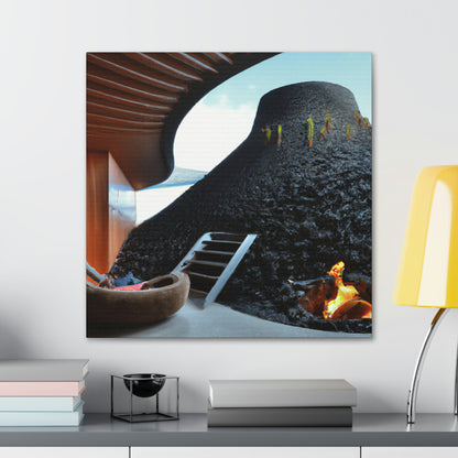 "Volcanic Home Design: Creating a Livable Space Inside a Volcano" - The Alien Canva