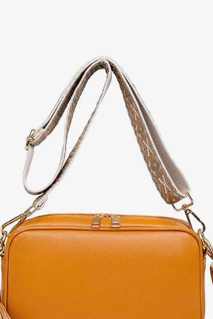 PU Leather Tassel Crossbody Bag