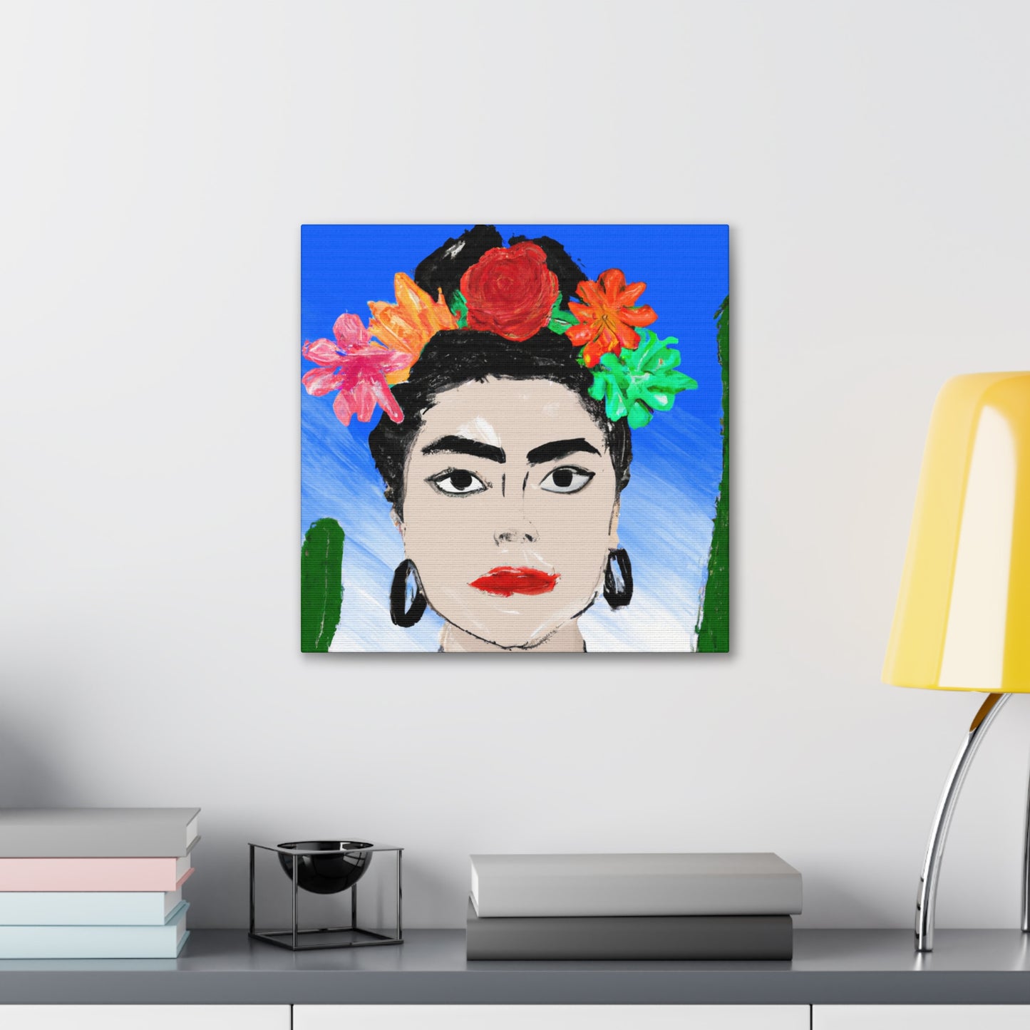 "Fiery Frida: Painting a Mexican Icon with Colorful Culture" - The Alien Canva