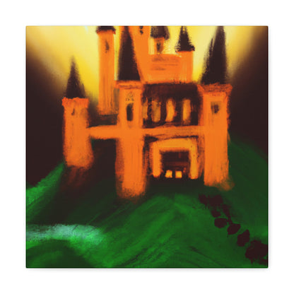 "Mysterious Castle Painting" - The Alien Canva