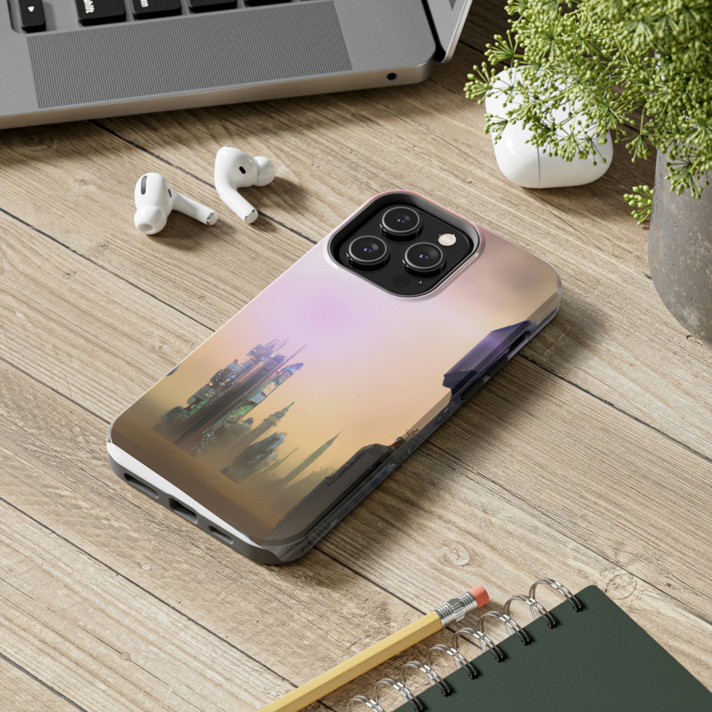 "Lost in the Cosmic Mist" - The Alien Tough Phone Cases