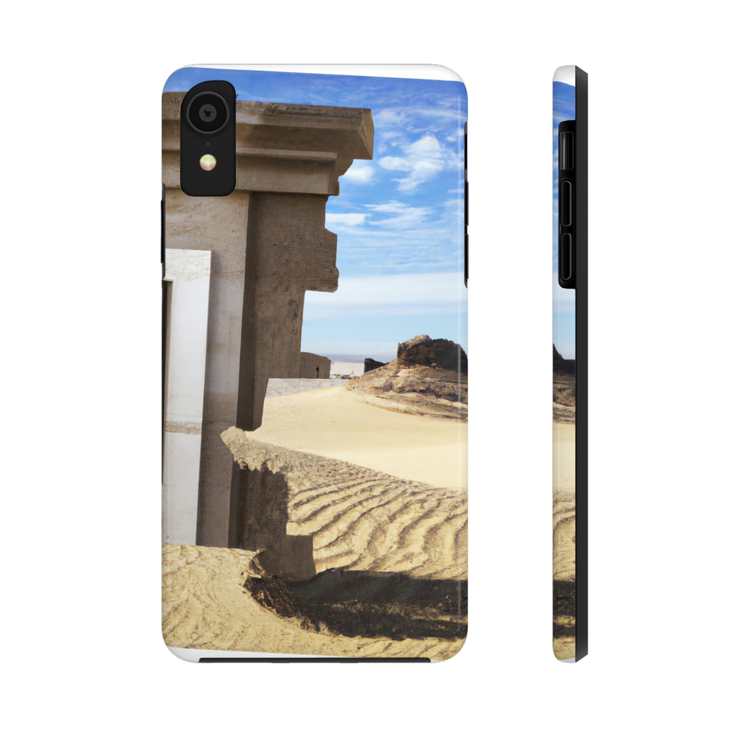 "Lost in the Sands: Discovering the Ancient Temple" - The Alien Tough Phone Cases