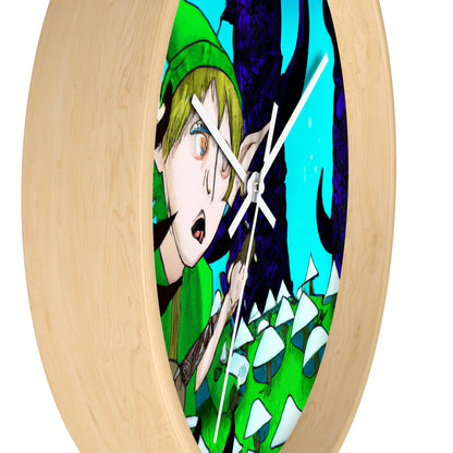 "The Tune-Trotting Elf and the Haunted Forest" - The Alien Wall Clock