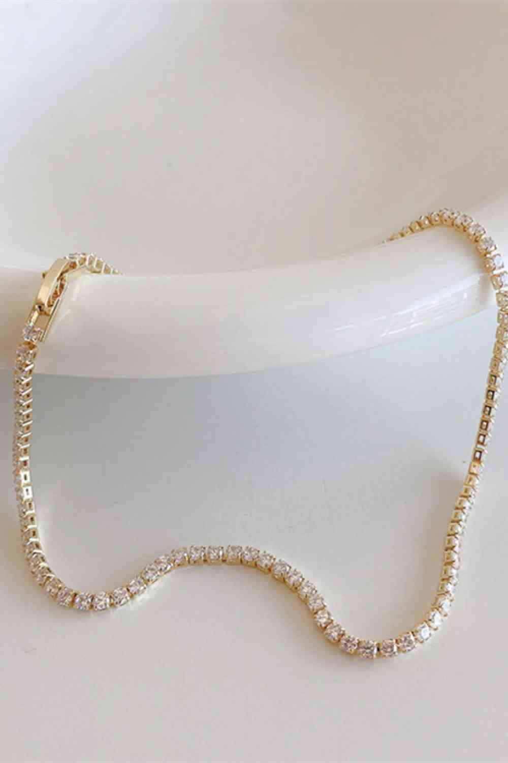 Zirkon-Kupfer-Halskette